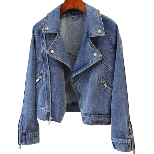 Jaqueta Jeans Feminina Oversized
