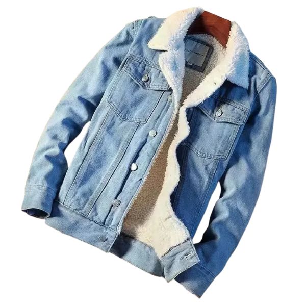 Jaqueta Jeans Masculina com Forro Peluciado
